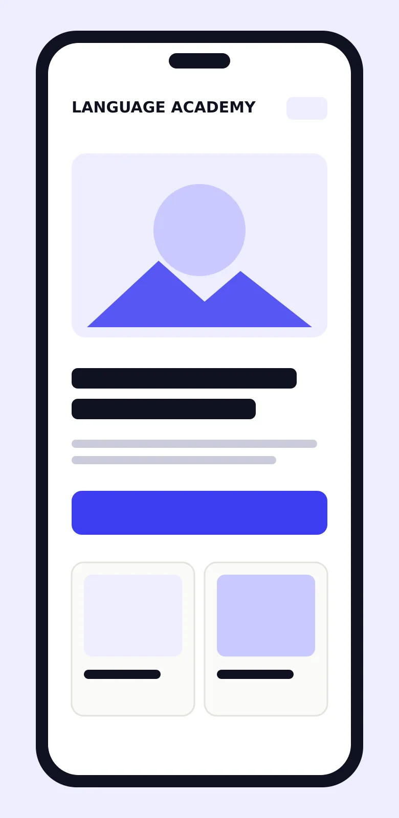 LANGUAGE ACADEMY: على الجوال
